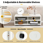 Meuble TV à 4 compartiments avec étagères réglables