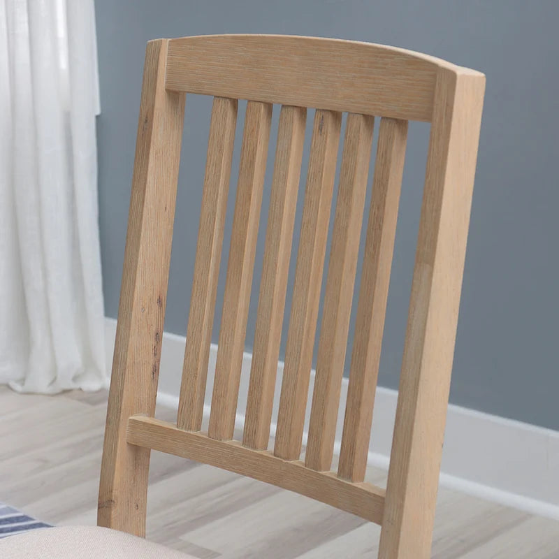 Chaises de salle à manger pliantes en bois gris délavé Lesvos Mission (lot de 2)