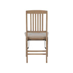 Chaises de salle à manger pliantes en bois gris délavé Lesvos Mission (lot de 2)