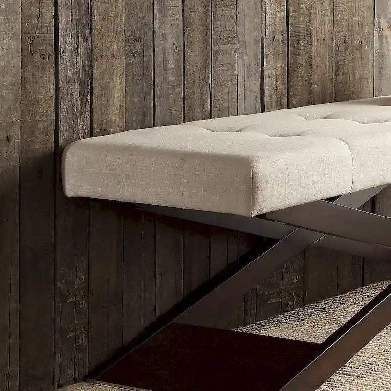 Banc Bosworth 48 en bois à piètement en X par iNSPIRE Q Classic