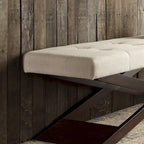 Banc Bosworth 48 en bois à piètement en X par iNSPIRE Q Classic