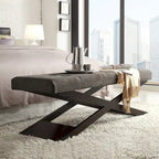 Banc Bosworth 48 en bois à piètement en X par iNSPIRE Q Classic