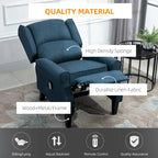 Fauteuil de massage chauffant et vibrant HOMCOM à dossier inclinable, canapé d'appoint rembourré avec télécommande et fonction massage.