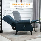 Fauteuil de massage chauffant et vibrant HOMCOM à dossier inclinable, canapé d'appoint rembourré avec télécommande et fonction massage.