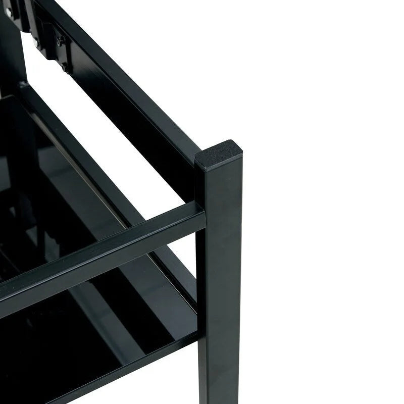 Table basse en verre relevable avec rangement pour salon ou bureau à domicile