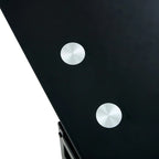 Table basse en verre relevable avec rangement pour salon ou bureau à domicile