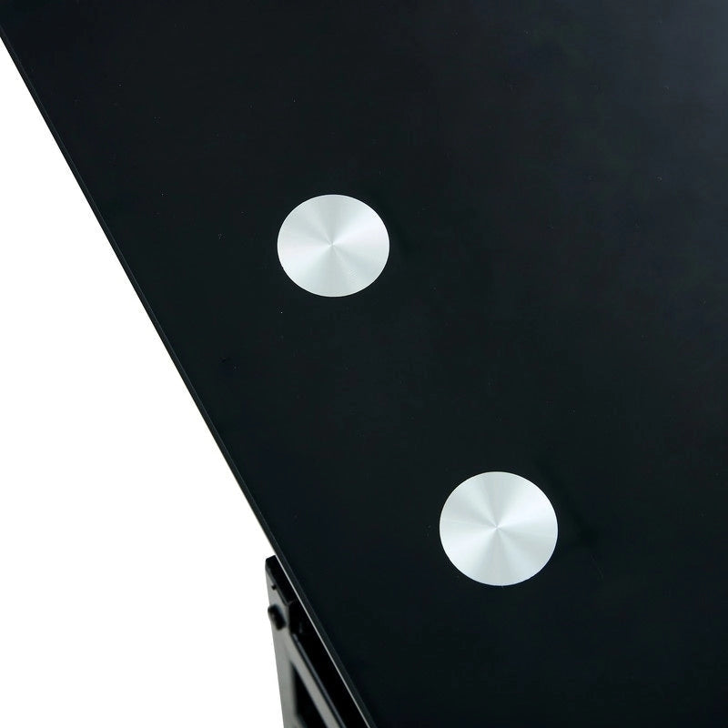 Table basse en verre relevable avec rangement pour salon ou bureau à domicile