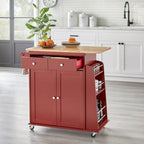 Chariot de cuisine Simple Living rouge Sonoma