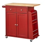 Chariot de cuisine Simple Living rouge Sonoma