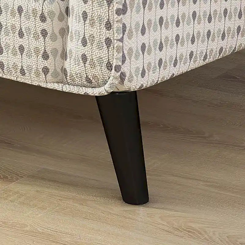 Fauteuil Eldan Transitional à rayures multicolores recouvert de tissu, par Furniture of America