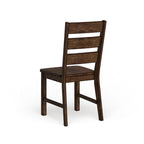 Chaises de salle à manger rustiques en bois à dossier échelle (ensemble de 2) de la marque Furniture of America
