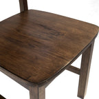 Chaises de salle à manger rustiques en bois à dossier échelle (ensemble de 2) de la marque Furniture of America