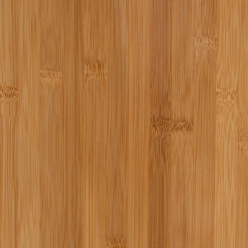 Table d'appoint Naresh de style transitionnel moderne du milieu du siècle, en bois de bambou brun naturel, à une porte