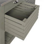 Chariot de cuisine en bois gris The Gray Barn White Squirel