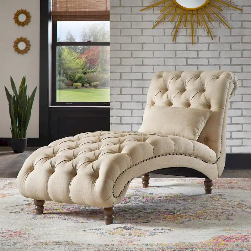 Chaise longue surdimensionnée capitonnée Knightsbridge par iNSPIRE Q Artisan