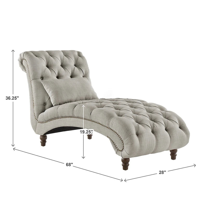 Chaise longue surdimensionnée capitonnée Knightsbridge par iNSPIRE Q Artisan