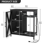 Meuble pour aquarium Moasis avec prises électriques et éclairage RGB 7 couleurs, meuble de rangement intégré