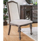Ensemble de salle à manger rond Cornerways Traditional en bois massif brun avec pied central, par The Gray Barn
