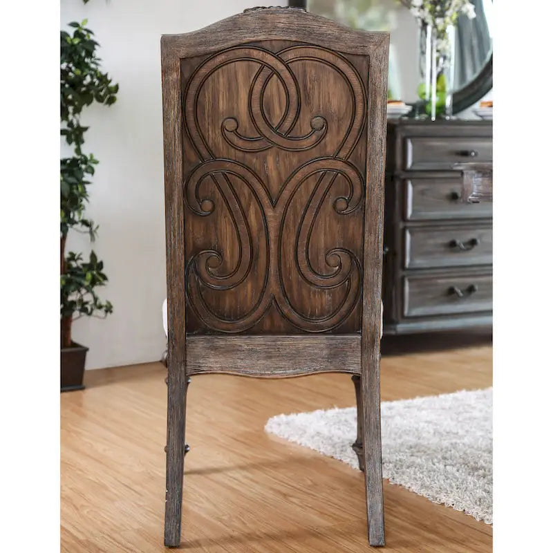 Ensemble de salle à manger rond Cornerways Traditional en bois massif brun avec pied central, par The Gray Barn