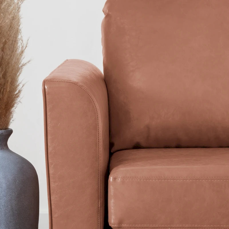 Canapé Brookside Clara 73 à accoudoirs incurvés et capitonnés