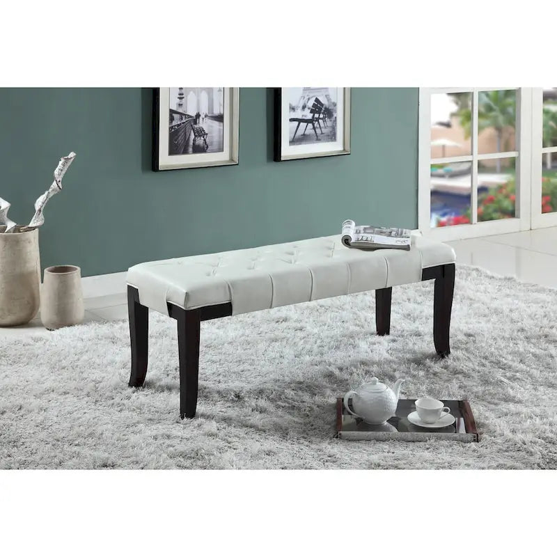 Banc ottoman capitonné Copper Grove Bloodroot Linon