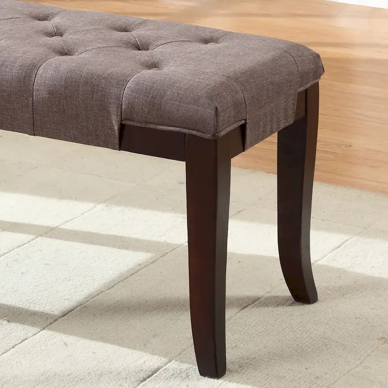 Banc ottoman capitonné Copper Grove Bloodroot Linon
