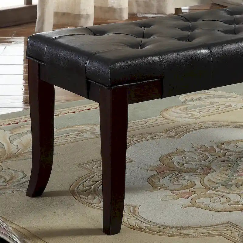 Banc ottoman capitonné Copper Grove Bloodroot Linon