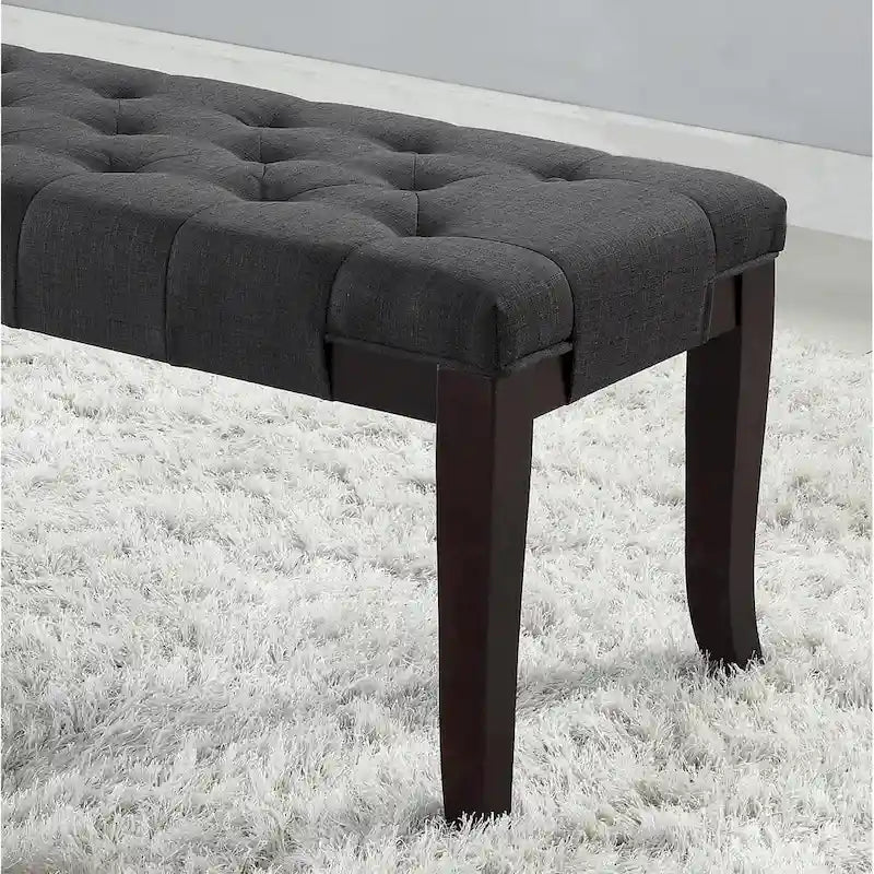 Banc ottoman capitonné Copper Grove Bloodroot Linon
