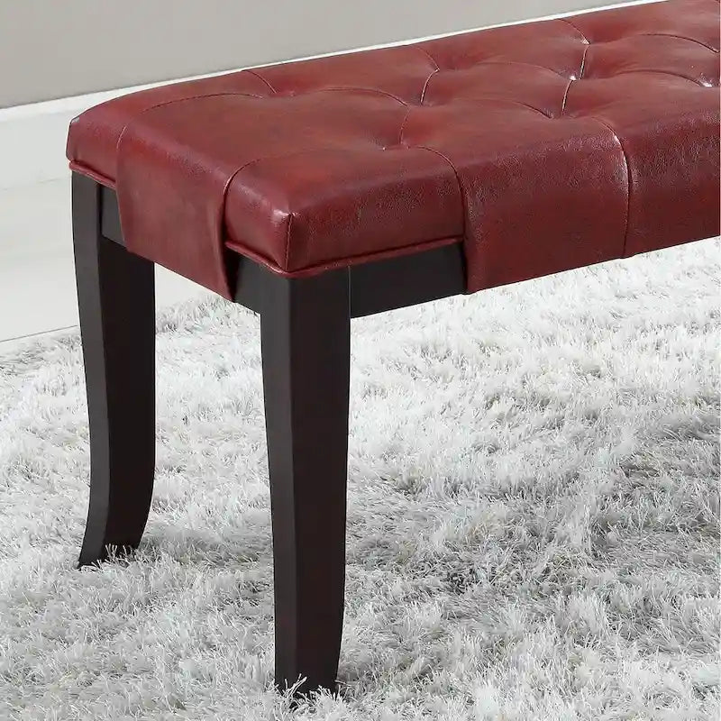 Banc ottoman capitonné Copper Grove Bloodroot Linon