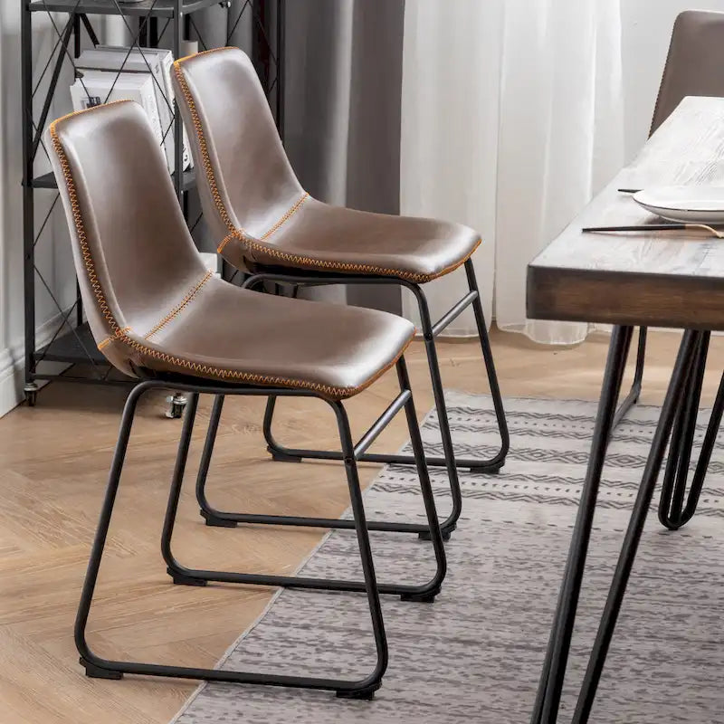 Ensemble de salle à manger industriel 7 pièces Aryven de Roundhill Furniture