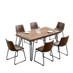 Ensemble de salle à manger industriel 7 pièces Aryven de Roundhill Furniture