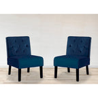 Ensemble de 2 fauteuils d'appoint US Pride Nixon en velours capitonné