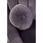 Canapés d'angle modulaires symétriques en velours, en forme de U, avec courbure arrondie - 141 cm de large