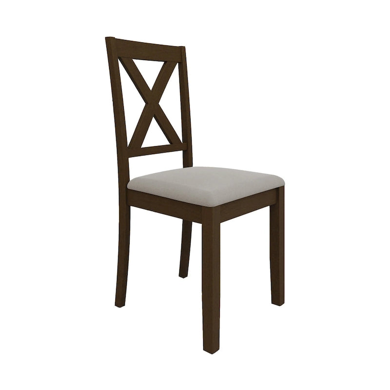Ensemble de salle à manger rustique en bois 5 pièces CraftPorch