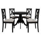 Ensemble de salle à manger rustique en bois 5 pièces CraftPorch
