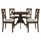 Ensemble de salle à manger rustique en bois 5 pièces CraftPorch