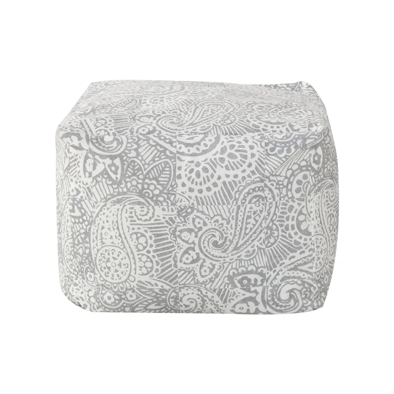 Pouf rembourré en velours CraftPorch Glam de 61 cm