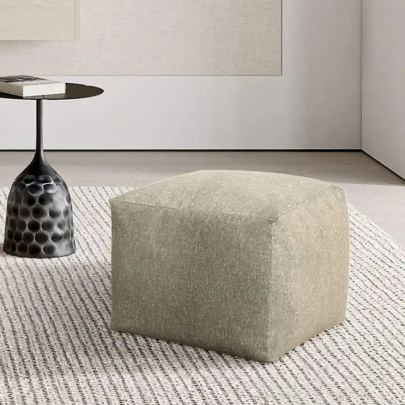 CraftPorch Glam 24 Inch Velvet Upholstered Pouf