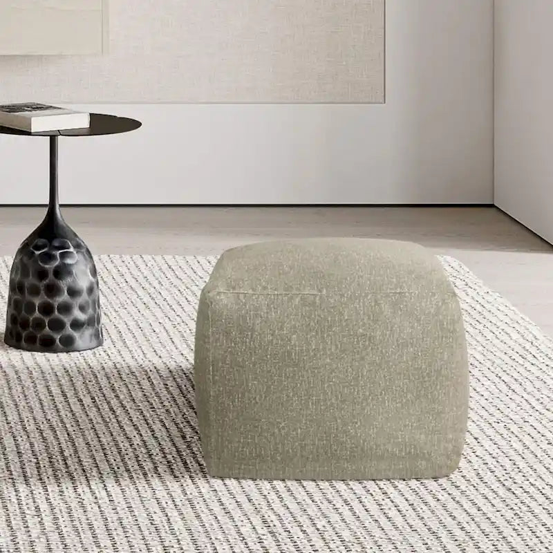 Pouf rembourré en velours CraftPorch Glam de 61 cm