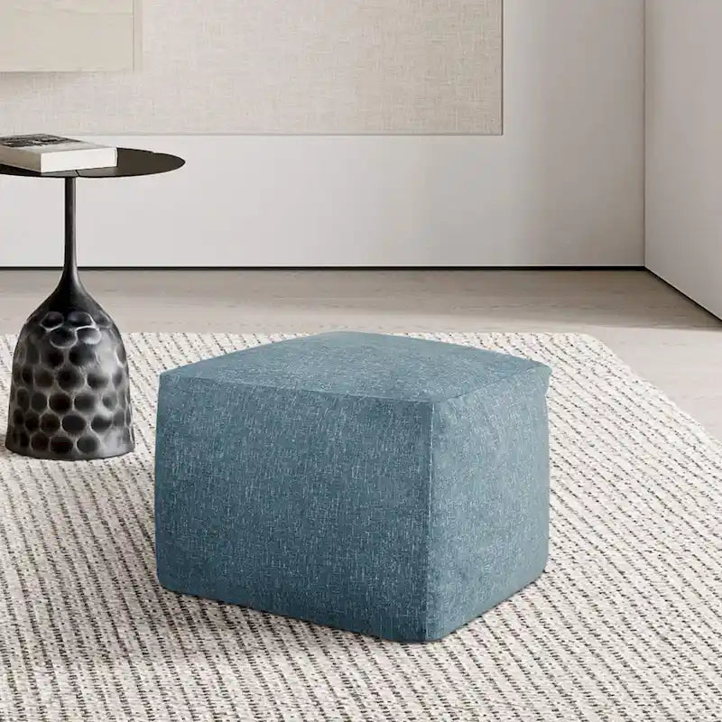 Pouf rembourré en velours CraftPorch Glam de 61 cm