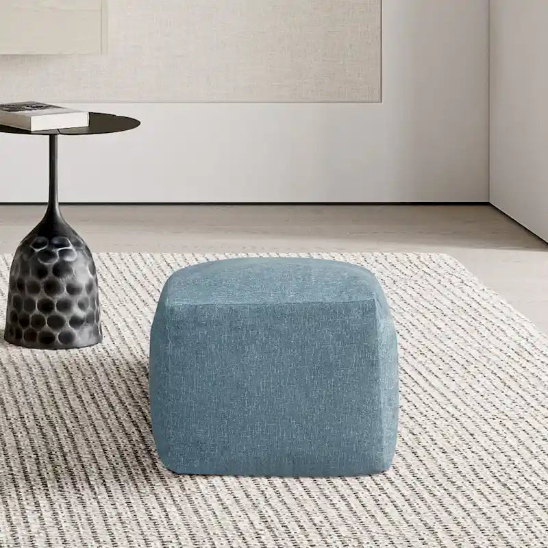 Pouf rembourré en velours CraftPorch Glam de 61 cm
