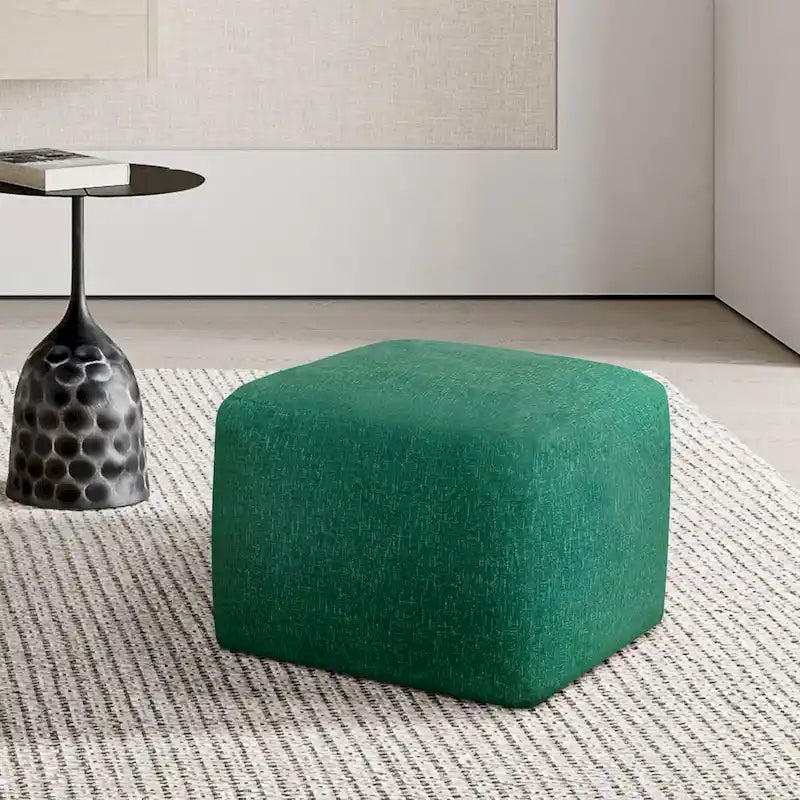 Pouf rembourré en velours CraftPorch Glam de 61 cm