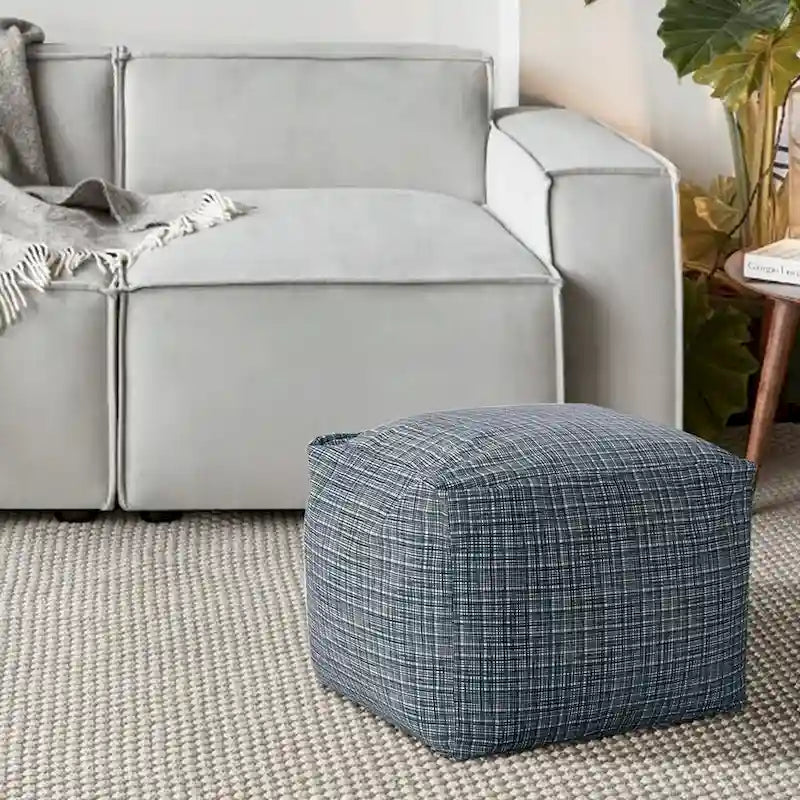 Pouf rembourré en velours CraftPorch Glam de 61 cm