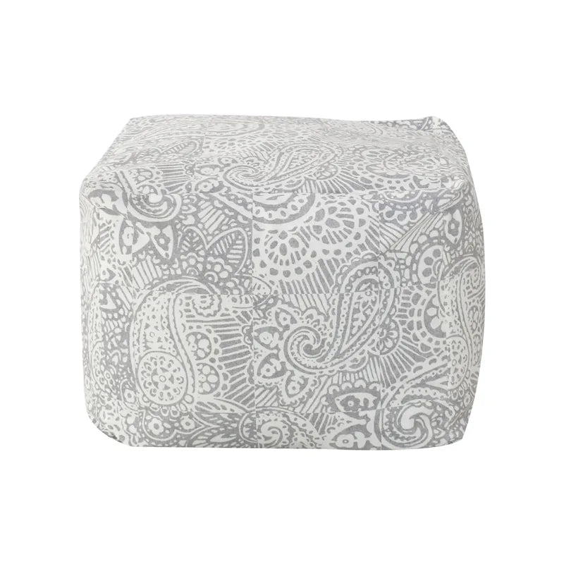 Pouf rembourré en velours CraftPorch Glam de 61 cm