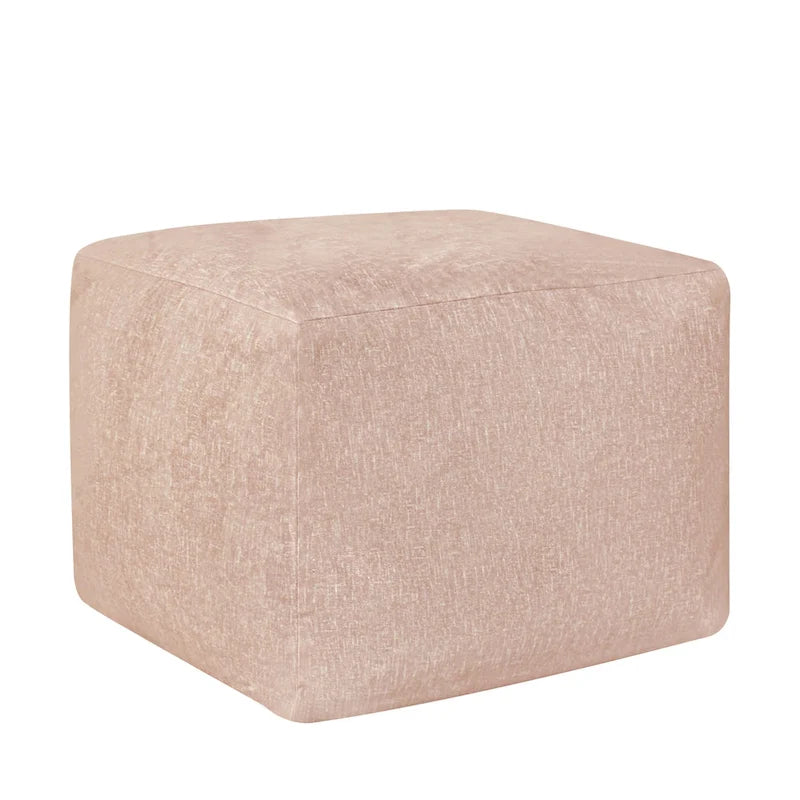 Pouf rembourré en velours CraftPorch Glam de 61 cm