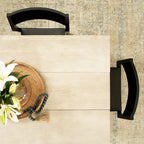 Chaise de salle à manger moderne en bois massif Plank and Beam - Lot de 2