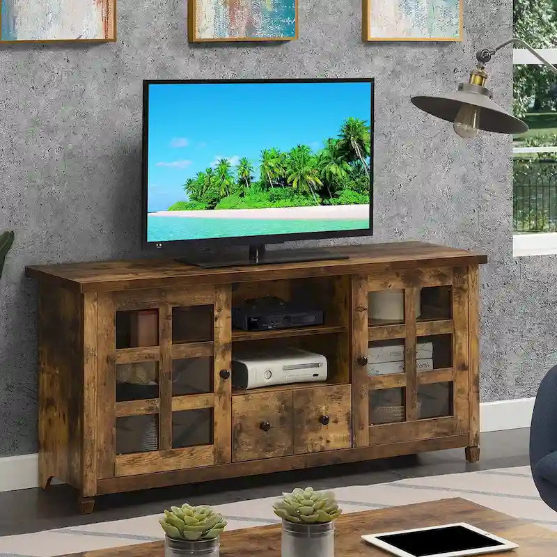 Meuble TV Newport Park Lane à 1 tiroir avec rangements et étagères pour téléviseurs jusqu'à 65 pouces