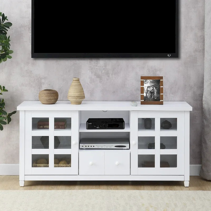 Meuble TV Newport Park Lane à 1 tiroir avec rangements et étagères pour téléviseurs jusqu'à 65 pouces