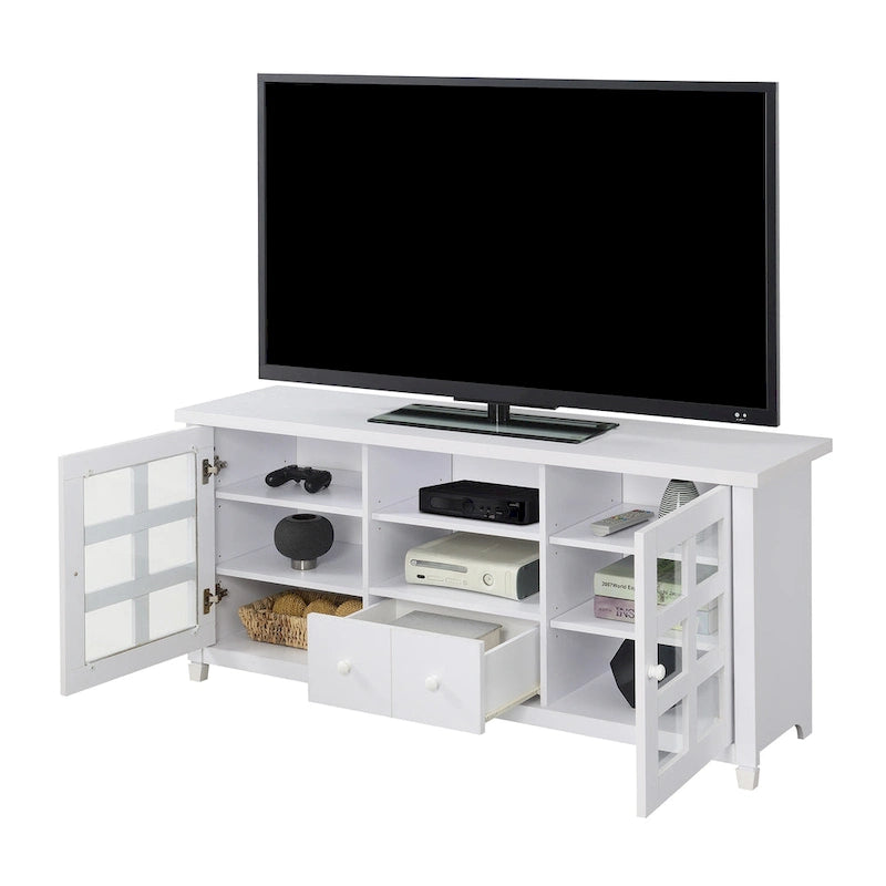 Meuble TV Newport Park Lane à 1 tiroir avec rangements et étagères pour téléviseurs jusqu'à 65 pouces