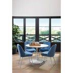 Table de salle à manger ronde à fleurs 41,25 x 41,25